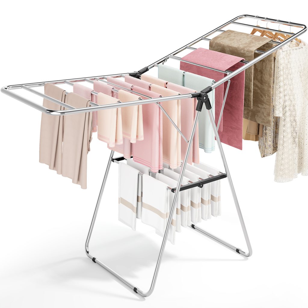 APEXCHASER Large Stainless Steel Clothes Drying Rack