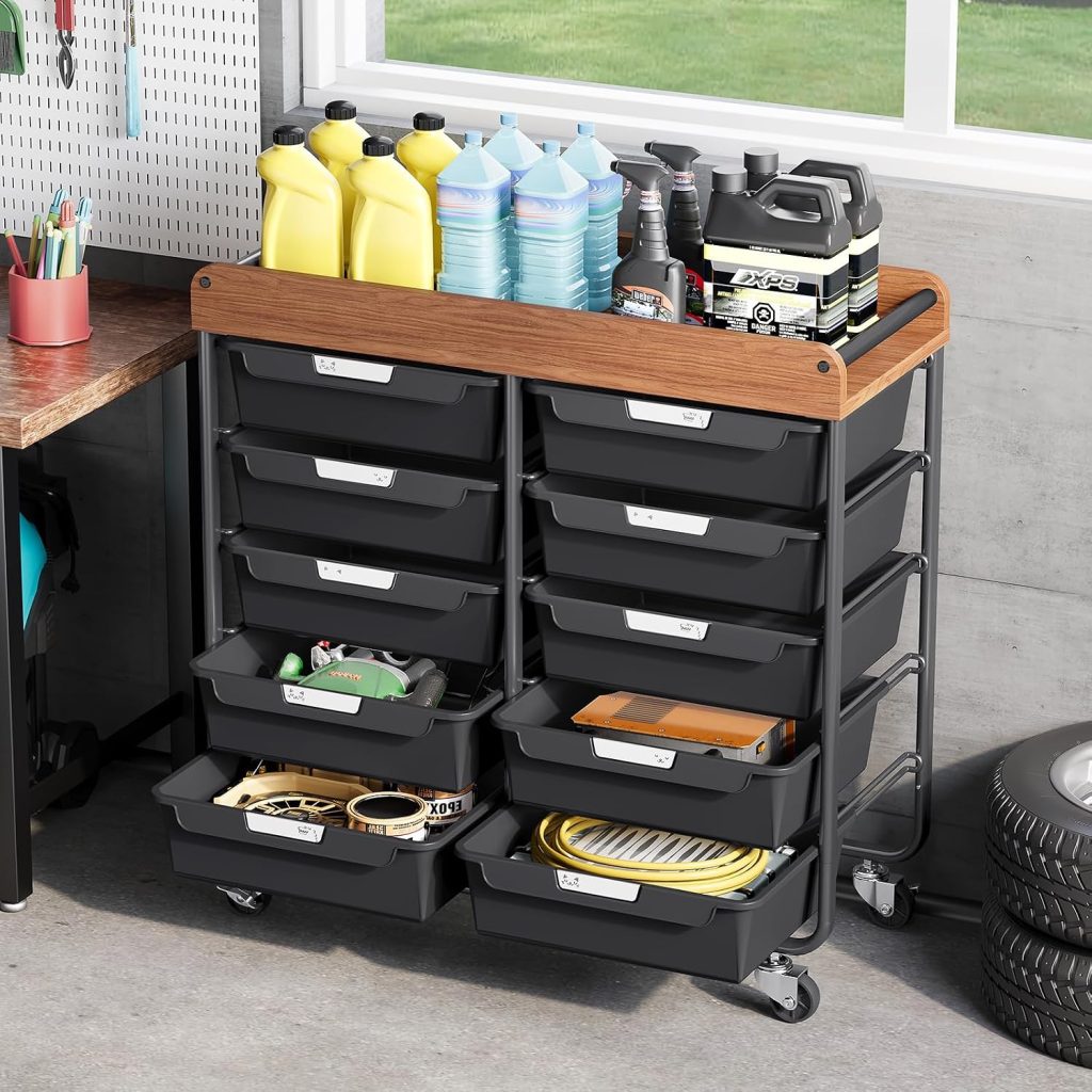 APEXCHASER storage cart in a garage